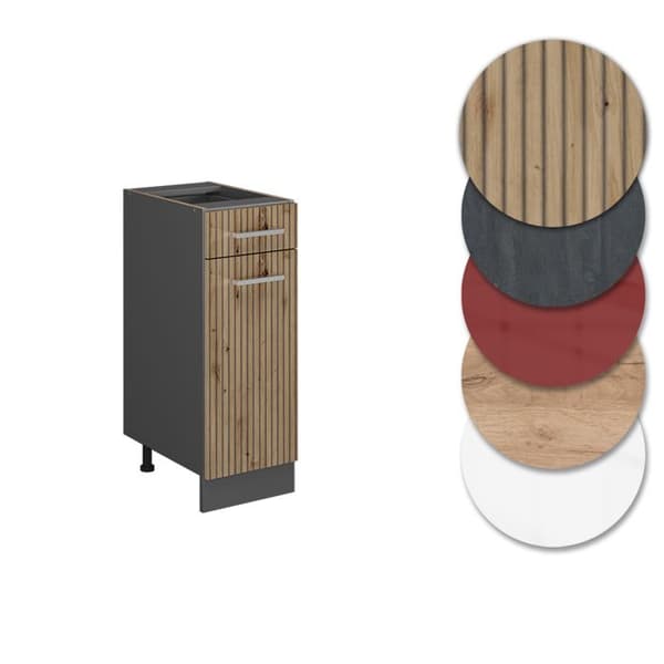 Köksmöbel R-Line, 30cm, PT Antracit, Artisanek, Antracit, Vicco
