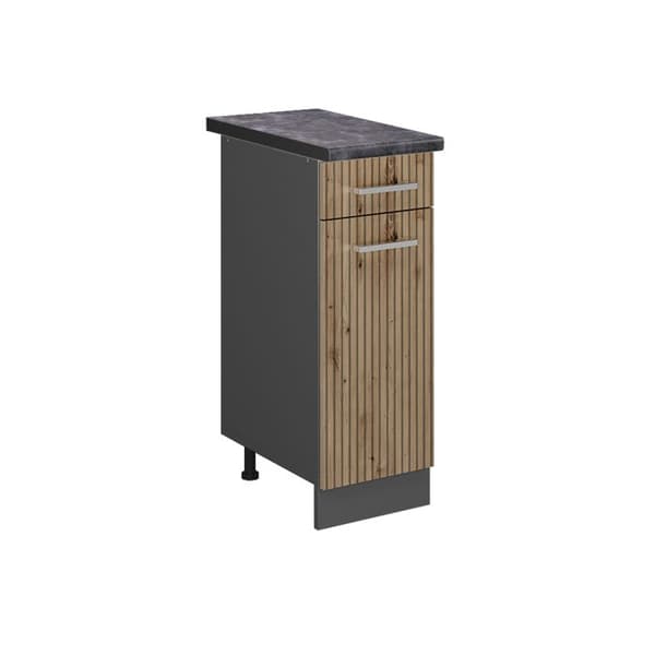 Köksmöbel R-Line, 30cm, PT Antracit, Artisanek, Antracit, Vicco