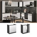 Miniatyrbild 4 av 5: Meuble bas sous-évier R-Line, 80cm, PT Ek, Vit, Antracit, Vicco