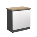 Miniatyrbild 1 av 5: Meuble bas sous-évier R-Line, 80cm, PT Ek, Vit, Antracit, Vicco