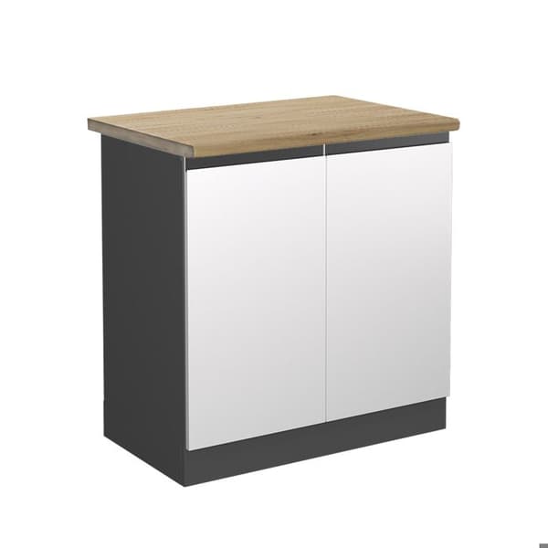 Meuble bas sous-évier R-Line, 80cm, PT Ek, Vit, Antracit, Vicco