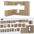 Miniatyrbild 6 av 6: R-Line hörnkök, 227 x 287 cm, PT Oak, Artisan Oak/Golden Oak, Vicco