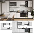 Miniatyrbild 2 av 6: Fame-Line kök, 355 cm, PT Antracit, Blank vit/Antracit, Vicco