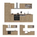 Miniatyrbild 6 av 6: R-Line kök, 300 cm utan bänkskiva, Artisan Oak/Golden Oak, Vicco