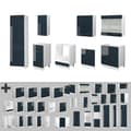 Miniatyrbild 6 av 6: Fame-Line kök, 300 cm, PT Marble, blank mörkblå/vit, Vicco