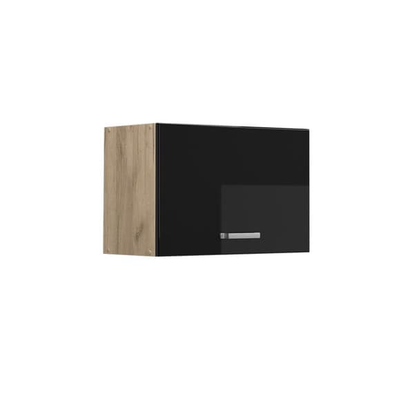 Vicco R-Line köksvägg, Svart Högblank, 60 cm Platt