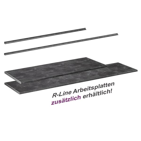 Vicco R-Line köksbänkskiva, antracit, 160 cm