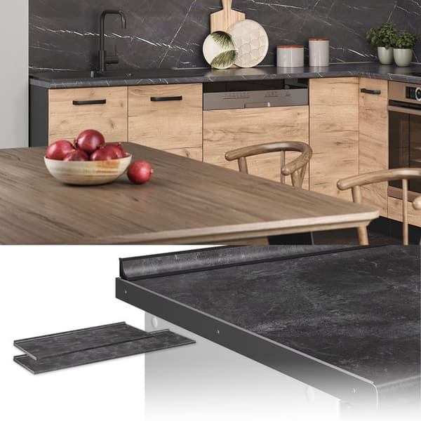 Vicco R-Line köksbänkskiva, antracit, 160 cm