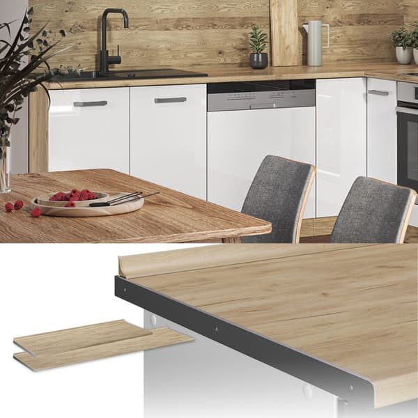 Vicco R-Line köksbänkskiva, guldhållfast ek, 160 cm