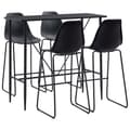 Miniatyrbild 1 av 2: Bargrupp 5 delar plast svart