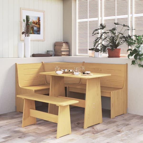 Matgrupp 3 delar REINE honungsbrun massiv furu