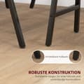 Miniatyrbillede 6 af 10: Rootz 5-delt barbordssæt - Spisebordssæt - Bord og stole i bordhøjde - Industriel stil - Kompakt design - Beige - 120 cm x 60 cm x 91 cm