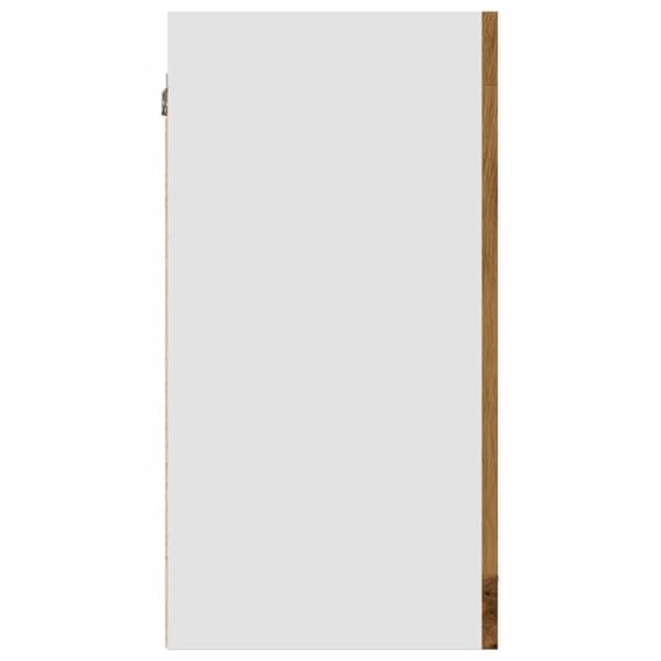 væghængt glasskab 40x31x60 cm konstrueret træ kunsteg