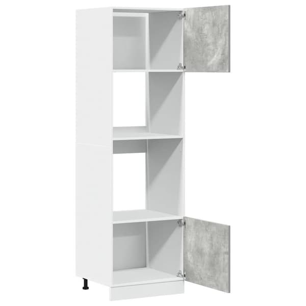 Mikroaaltokaappi Betoni Harmaa 60x57x207 cm Levy