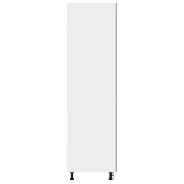 indbygningsskab til køl 60x57x207 cm konstrueret træ betongrå