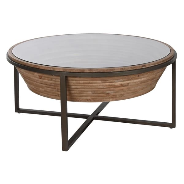 Olohuoneen pöytä Home ESPRIT Kristalli Kuusi 102 x 102 x 46 cm
