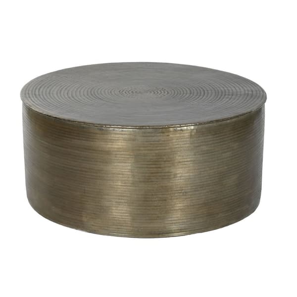 Soffbord Home ESPRIT Gyllene Aluminium 90 x 90 x 40 cm