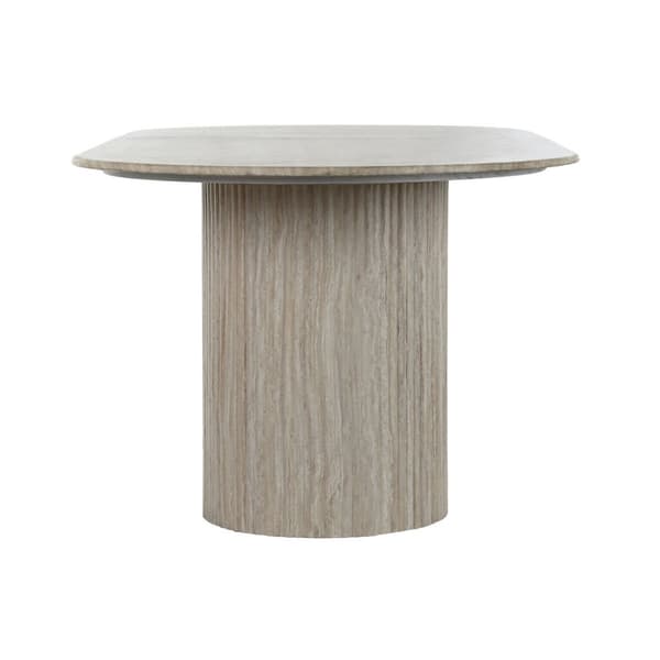 Matsalsbord Home ESPRIT Vit Beige Granit Trä MDF 220 x 100 x 75 cm