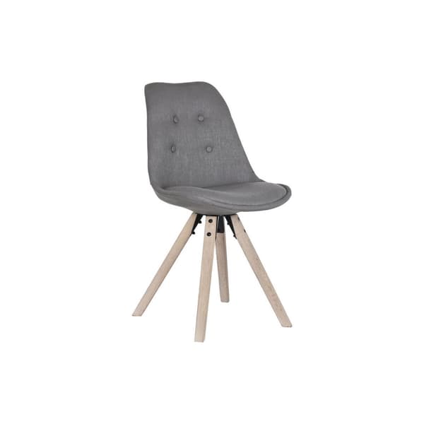 Spisebordsstol DKD Home Decor Polyester Mørkegrå Hrast (48 x 44 x 84 cm)
