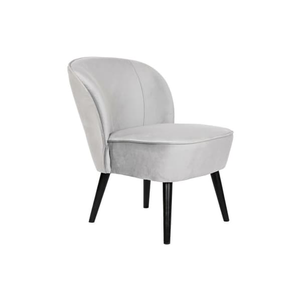 Nojatuoli DKD Home Decor Musta Harmaa Puu 59 x 66 x 76 cm