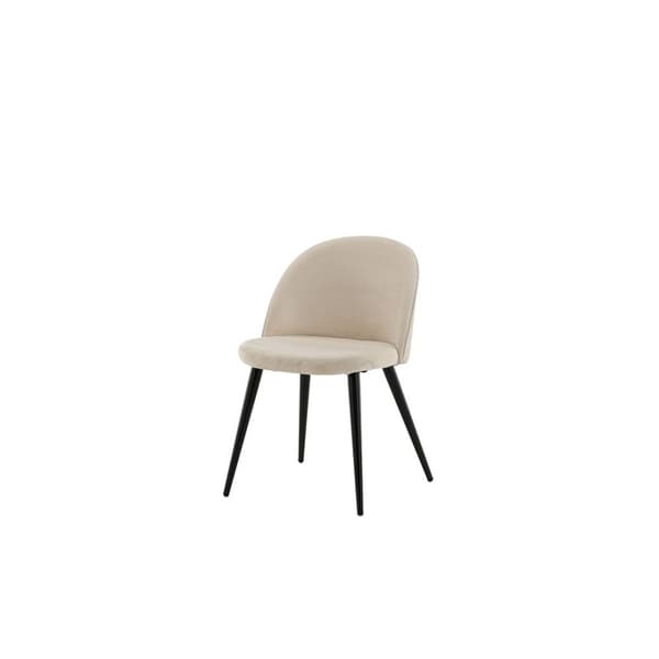 Tilst matgrupp matbord svart marmortryck 90x160 4 stolar velour beige.