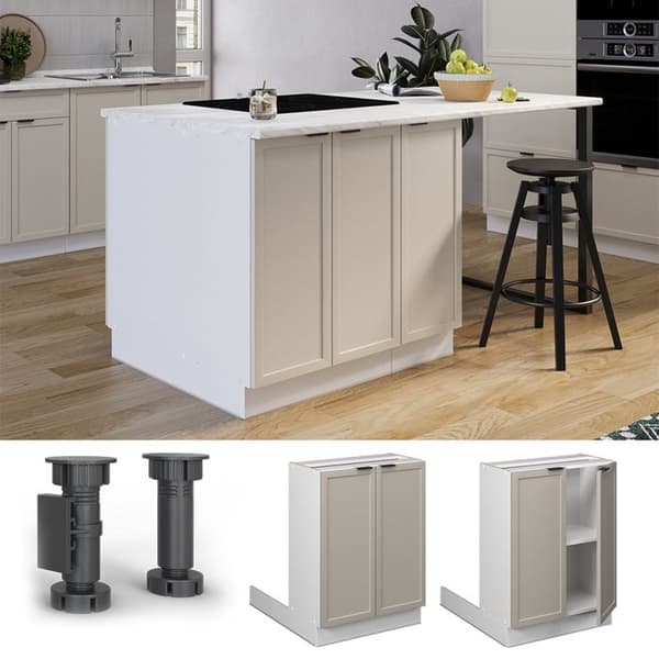 Fame-Line köksö, 60cm utan PT, GreyBeige, White, Vicco