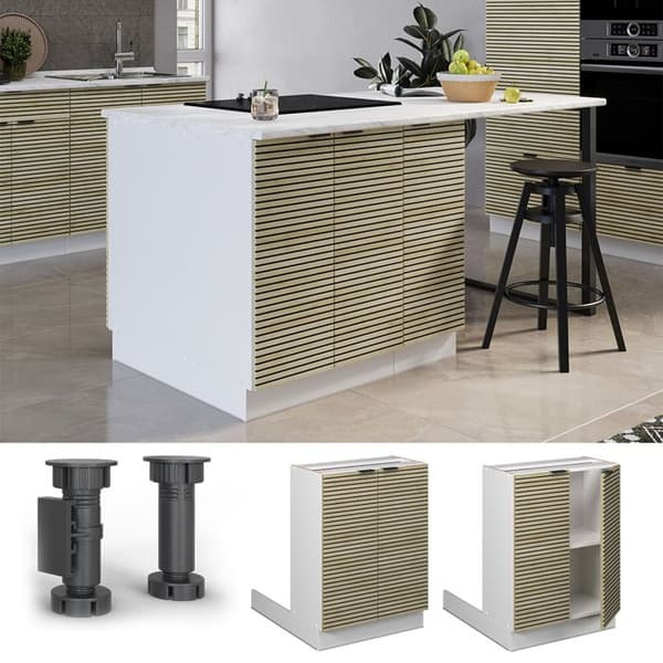 Fame-Line köksö, 60cm utan bänkskiva, Ekpanel, Vit, Vicco