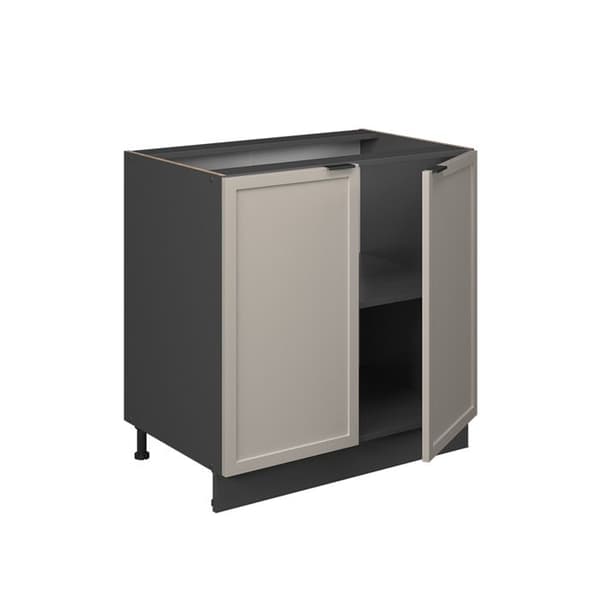 Fame-Line underdiskbänk, 80 cm med hylla, PT Marble, GreyBeige, Antracit, Vicco
