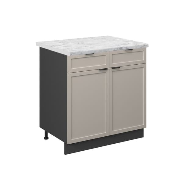 Fame-Line köksmöbler, 80cm, PT Marble, GreyBeige, Antracit, Vicco