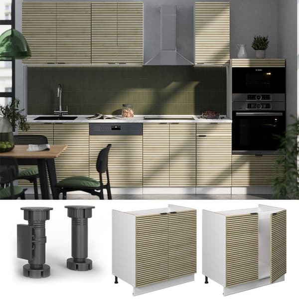 Fame-Line basdiskbänk, 80 cm, PT Marble, Ekpanel, Vit, Vicco