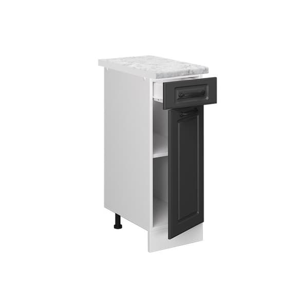 R-Line köksmöbler, 30cm PT Marmor, Country Antracit, Vit, Vicco
