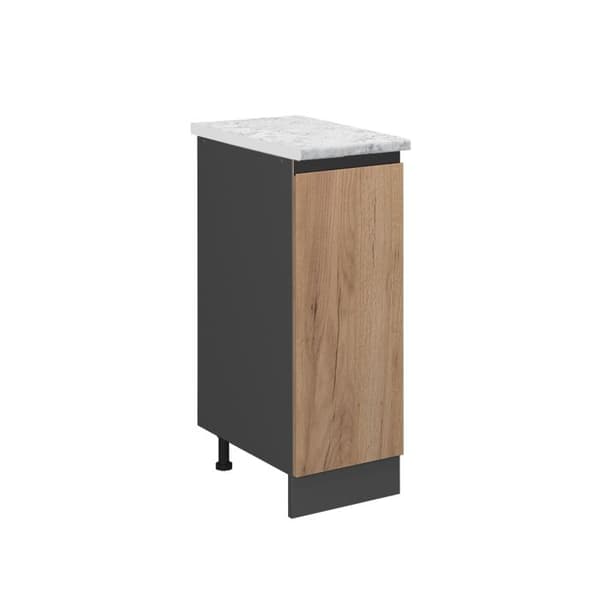 R-Line köksmöbler, 30cm PT marmor, gyllene ek, antracit, Vicco