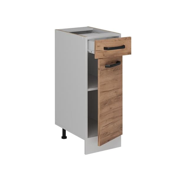 Köksmöbel R-Line, 30 cm PT Antrasit, Guld-eik, Vit, Vicco
