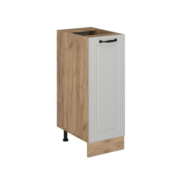 Köksmöbel R-Line, 30 cm utan PT, Vit landsbygd, Guld ek, Vicco