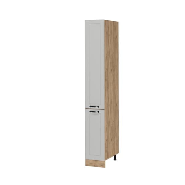 Köksmöbel R-Line, 30 cm, Vit lantlig, Gyldene stark ek, Vicco