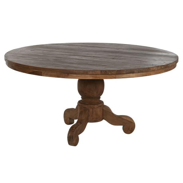 Spisebord Home ESPRIT Natur Teak 160 X 160 X 78 cm