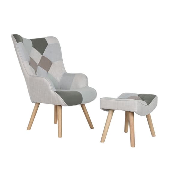 Lænestol Home ESPRIT Polyester Metal Træ MDF 68 X 78 X 95 cm