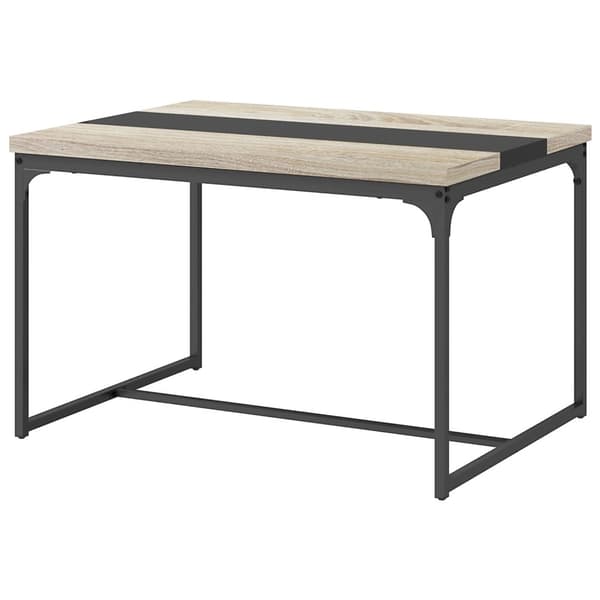 Rootz Spisebord til 6 - Industriel bord - Black Metal & Brown Table - Rummelig elegance - 120L x 89W x 75,5 timer cm