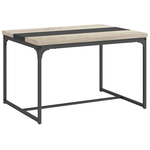 Rootz Spisebord til 6 - Industriel bord - Black Metal & Brown Table - Rummelig elegance - 120L x 89W x 75,5 timer cm