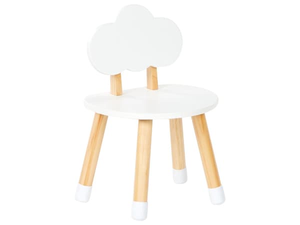 Barnebord med 2 stoler Hvit Lyst tre MDF Gulvbeskyttere Moderne design Barnerom