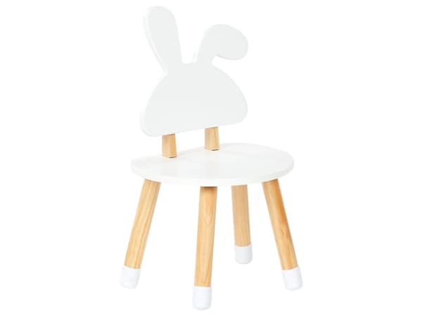 Barnebord med 2 stoler Hvit Lyst tre MDF Gulvbeskyttere Moderne design Barnerom