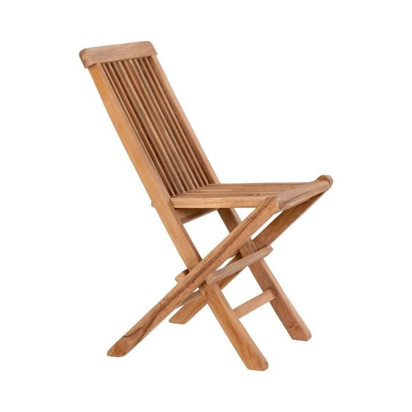 Rootz Toledo Kids Dining TULI - Lasten istuin - Teak Wood -tuoli - Kestävät ja mukava - 31 cm x 42 cm x 58 cm