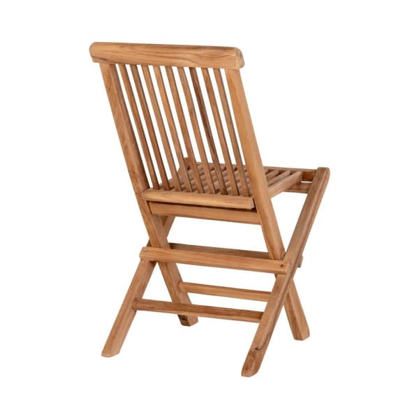 Rootz Toledo Kids Dining TULI - Lasten istuin - Teak Wood -tuoli - Kestävät ja mukava - 31 cm x 42 cm x 58 cm