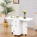 Pikkukuva 5 / 7: Rootz Folding Kitchen pöytä - Ruokapöytä - Avaruussäästöpöytä - Kestävä lastu - 120 cm x 60 cm x 76,5 cm