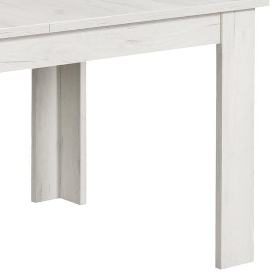 Spisebord 160x90 Cm Hvid - 4 Stole Grå Fløjl