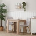 Miniatyrbild 5 av 11: Matbord Sonoma 80x80 Cm - 2 Stolar Cream Velvet