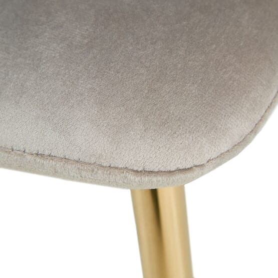 Matbord Sonoma 80x80 Cm - 2 Stolar Cream Velvet
