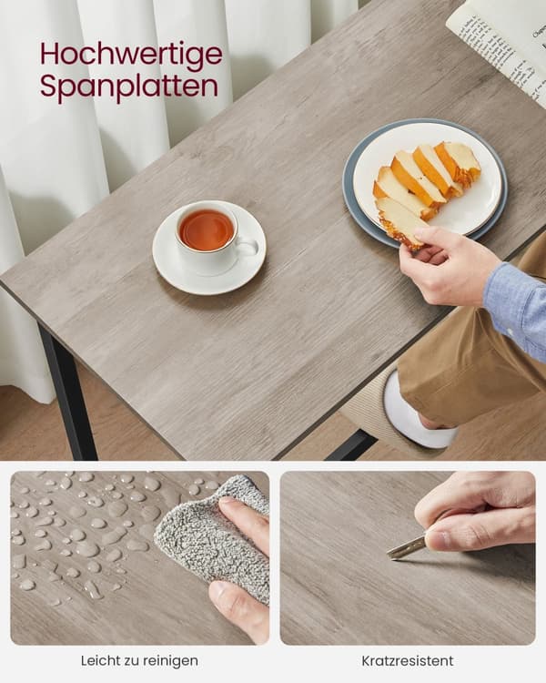 Bartisch-set, VASAGLE, 100x40x90 cm, Vintagebrun-Svart.