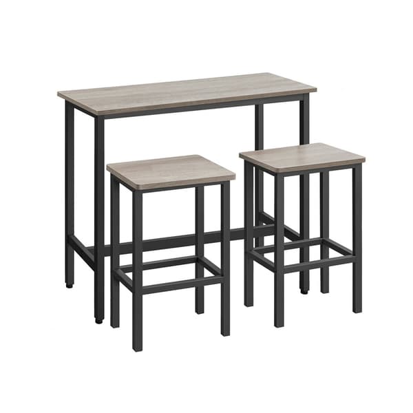 Bartisch-set, VASAGLE, 100x40x90 cm, Vintagebrun-Svart.