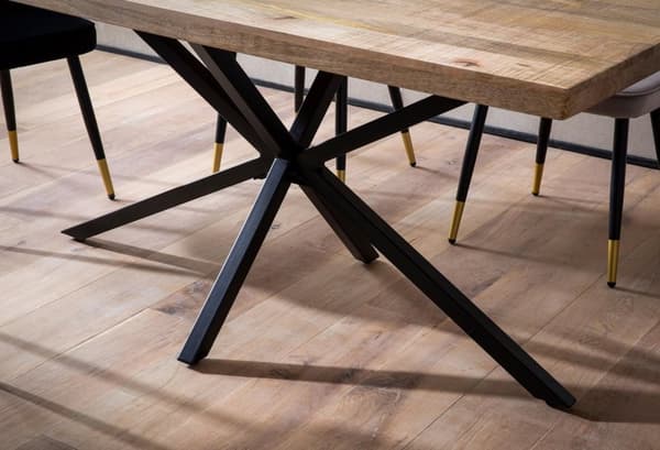 Rootz Massive Dining Room Table - Teollisuuspöytä - Suorakulmainen pöytä - Käsintehty ainutlaatuisuus - 160 cm x 80 cm x 76cm